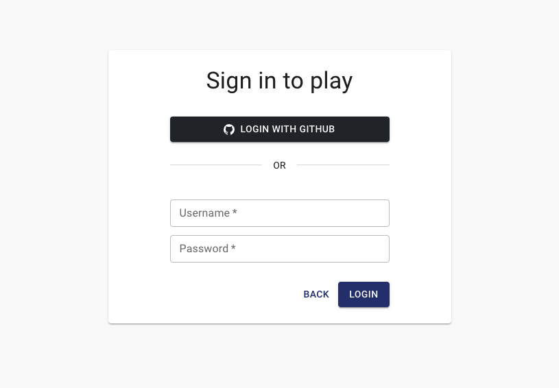 play-environment-login-github